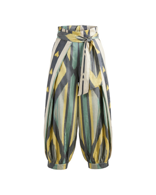 SILK IKAT REVERSIBLE HAREM PANTS IK94/IK90