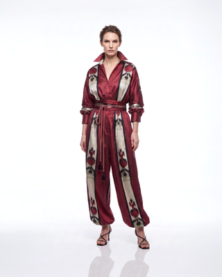 SILK IKAT JUMPSUIT IK112