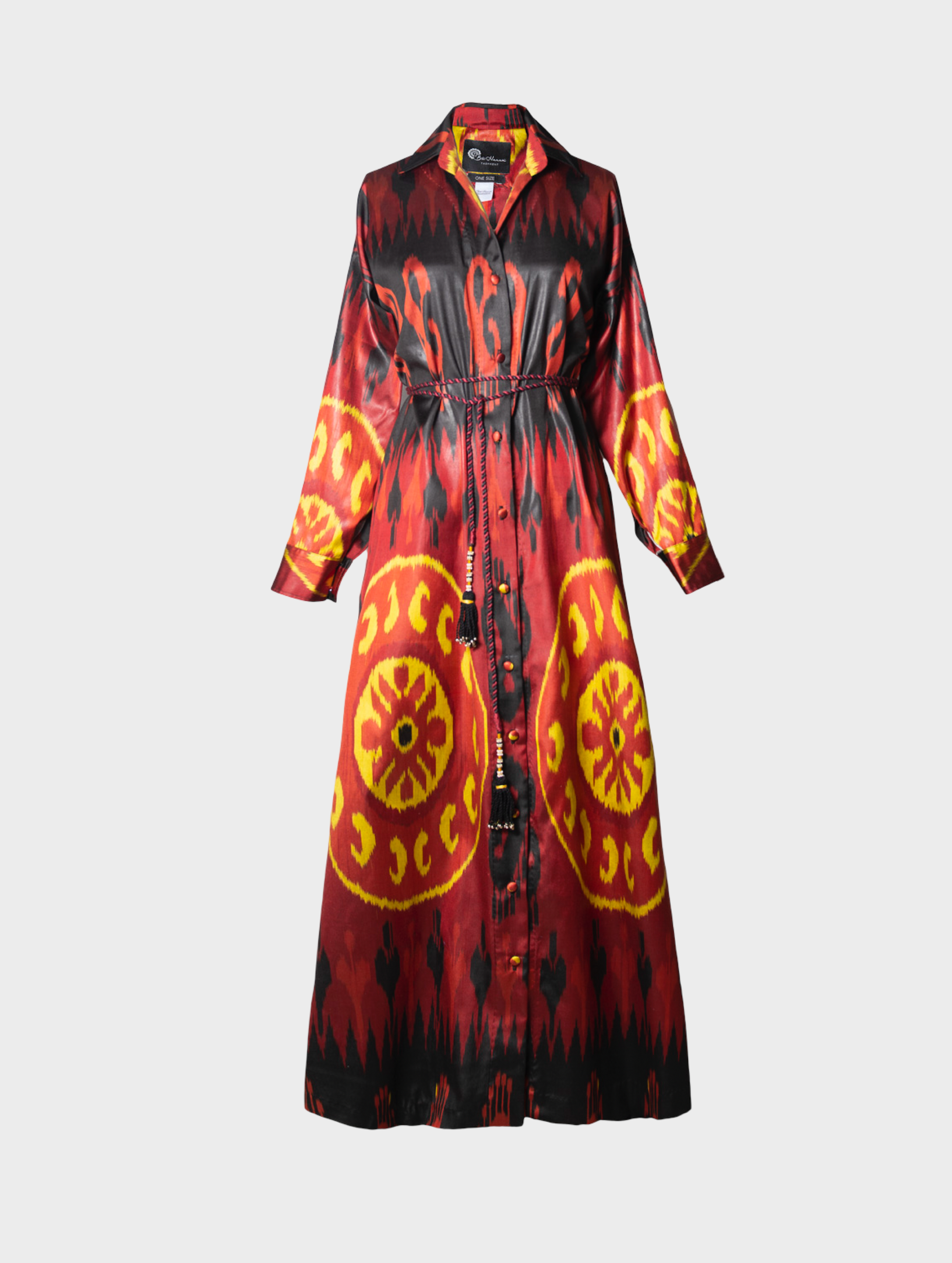 SILK IKAT SHIRT DRESS
