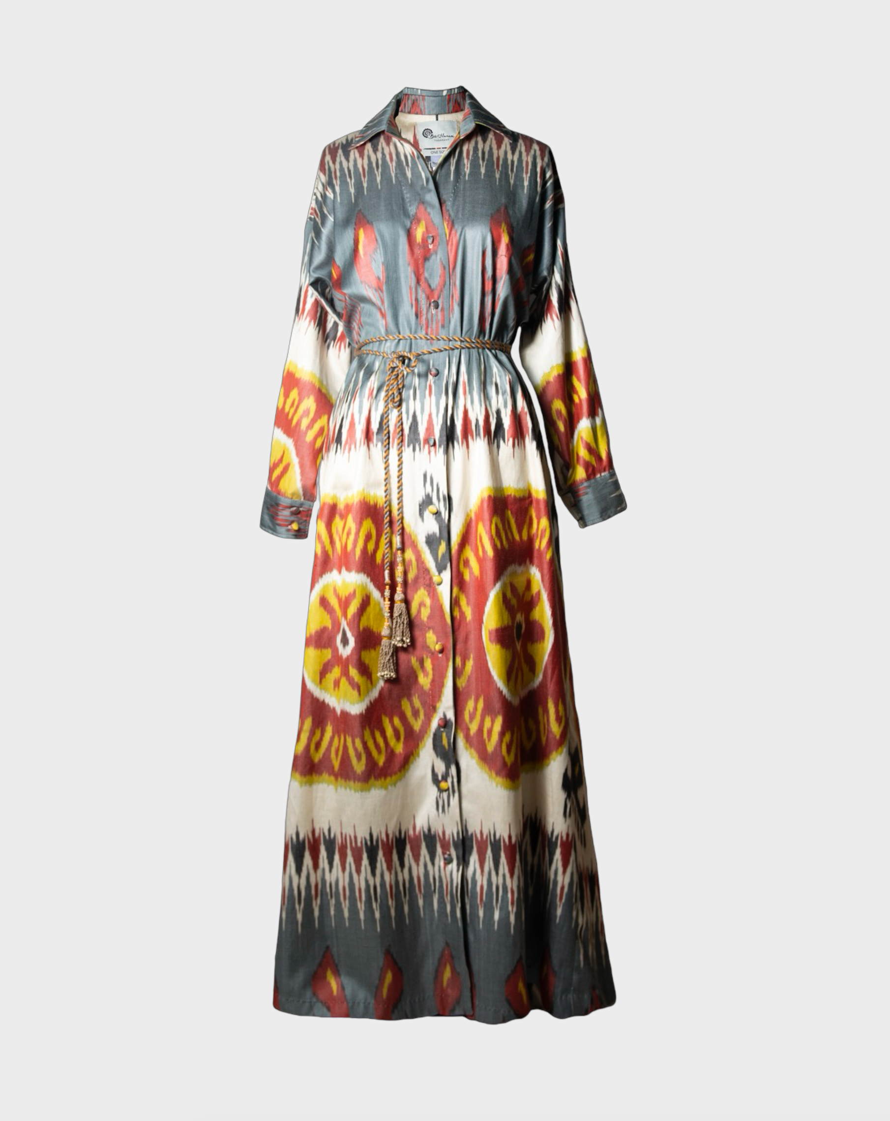 SILK IKAT SHIRT DRESS