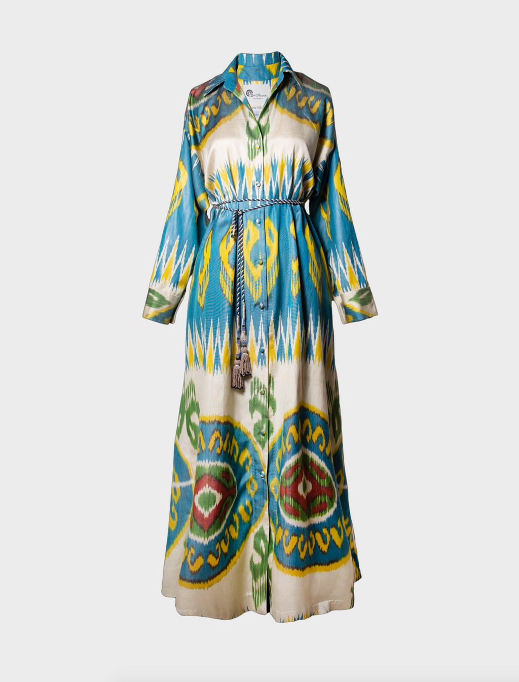 SILK IKAT SHIRT DRESS