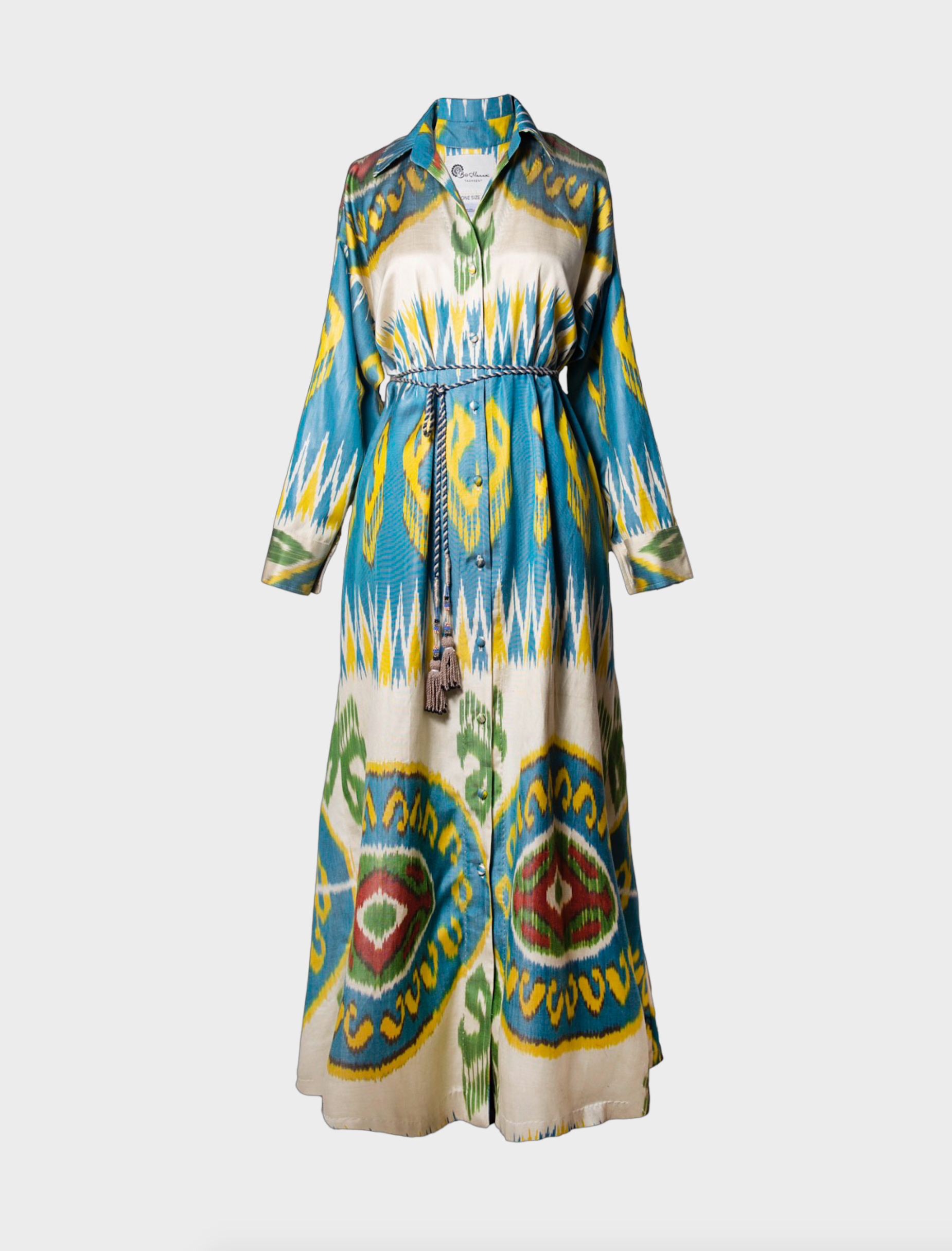 SILK IKAT SHIRT DRESS