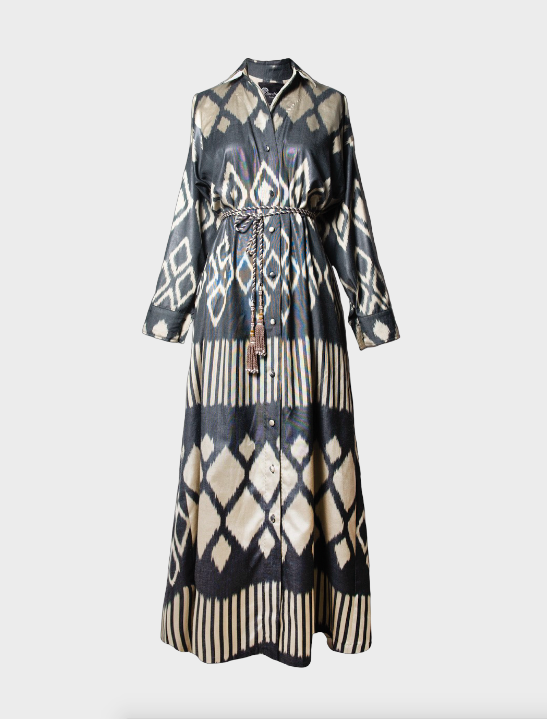 SILK IKAT SHIRT DRESS