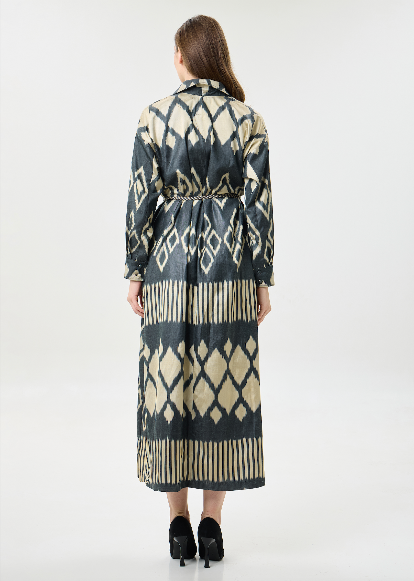 SILK IKAT SHIRT DRESS