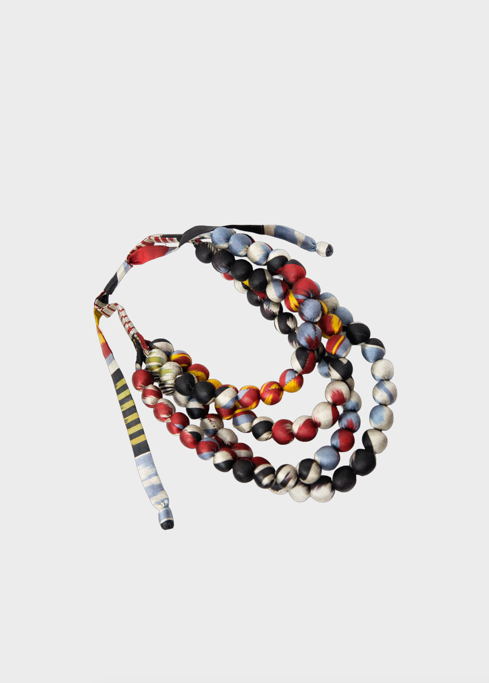 SILK IKAT BEADED NECKLACE