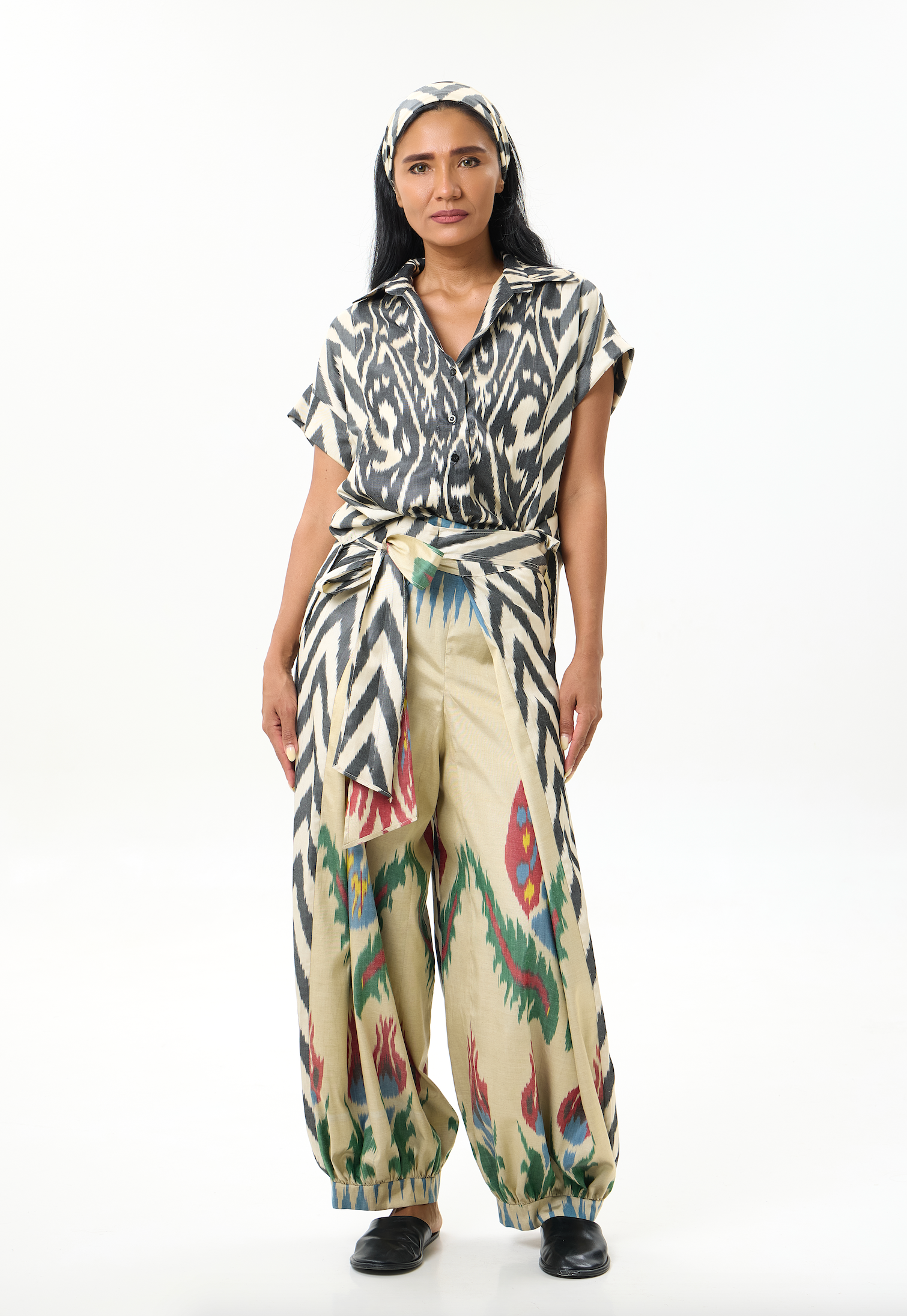 COMBO HAREM WRAP PANTS