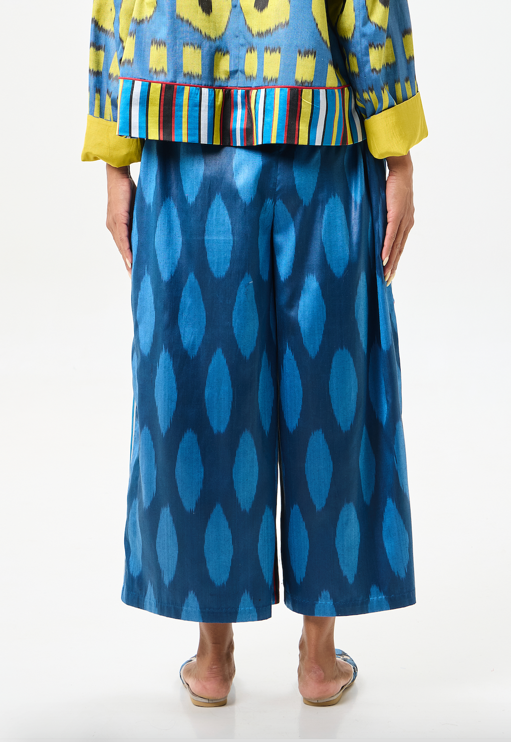 COMBO PANTS WITH SIDE TIES
