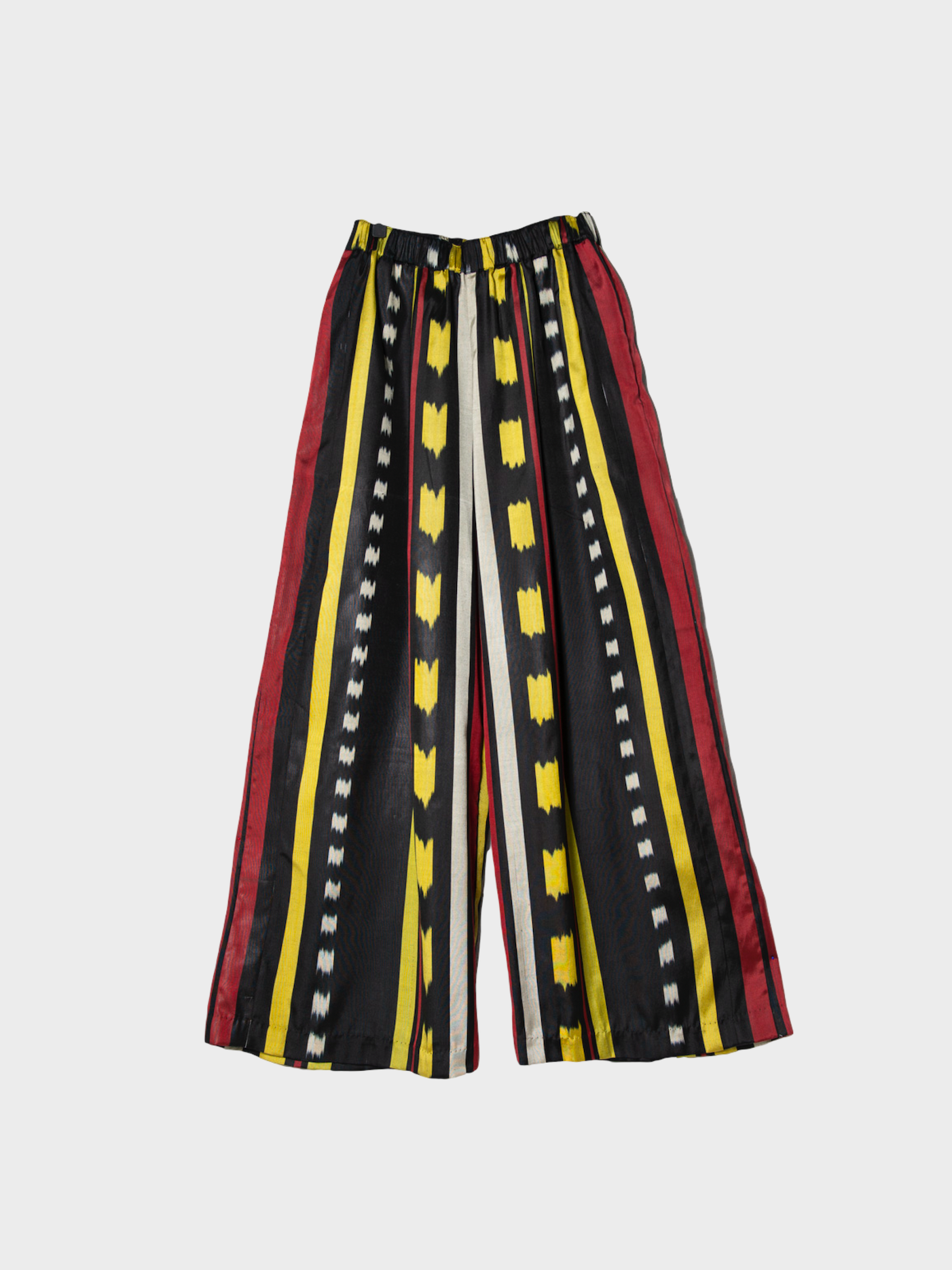 SILK IKAT WIDE-LEG PANTS