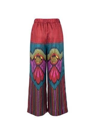 SILK IKAT WIDE LEG PANTS IK112