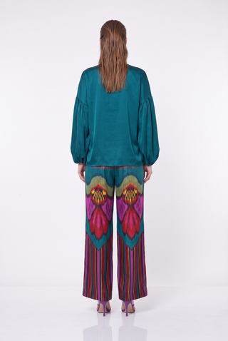 SILK IKAT WIDE LEG PANTS IK112