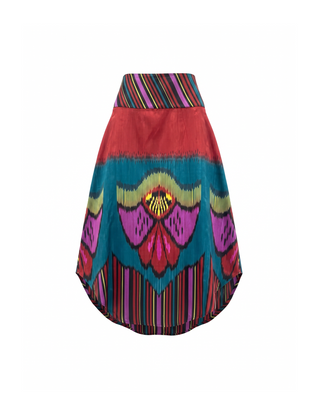 SILK IKAT SKIRT IK112