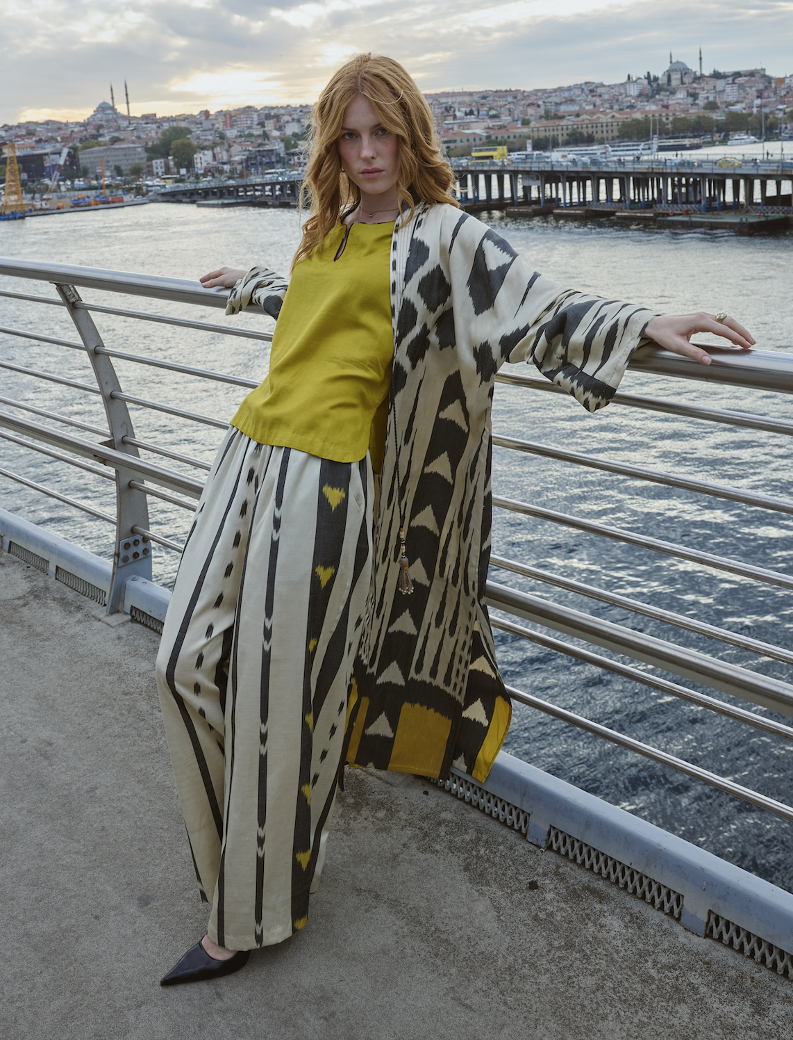 IKAT WIDE-LEG PANTS