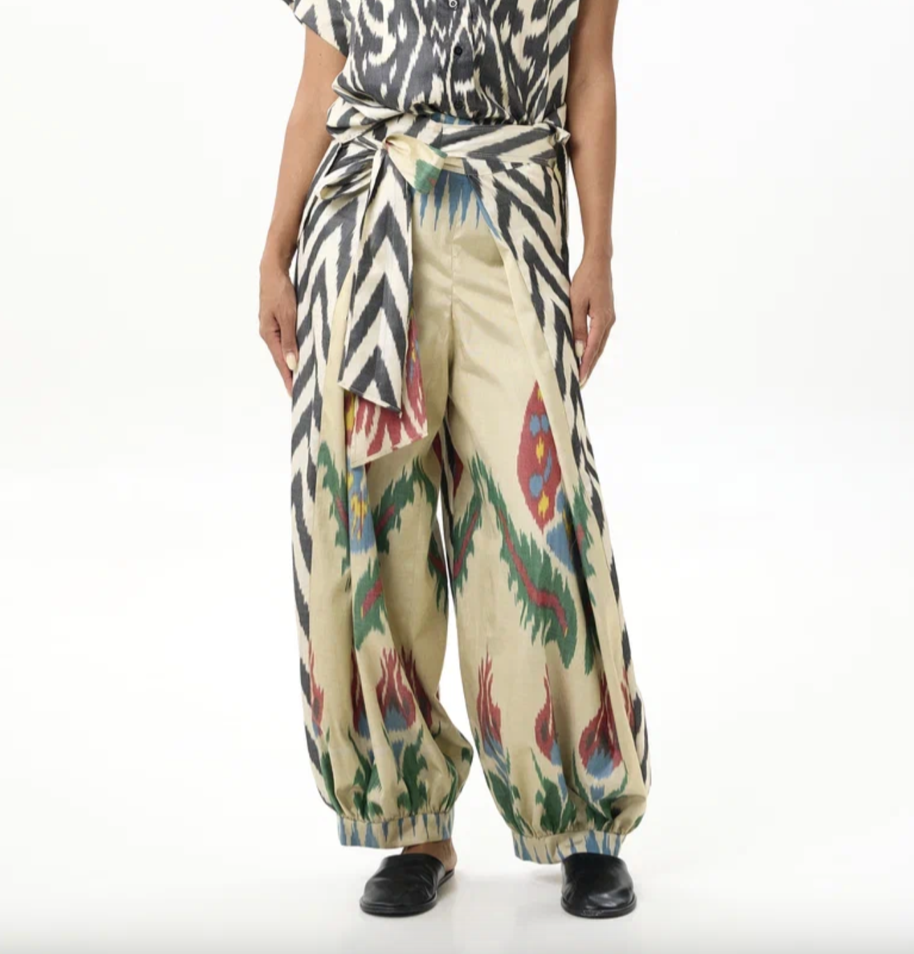 COMBO HAREM WRAP PANTS
