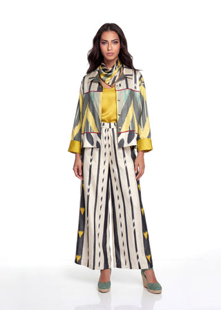 SHOR SILK IKAT COMBO JACKET IK94/IK90