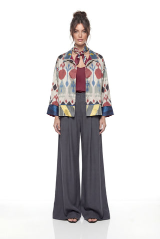 Short Silk Ikat Jacket IK82/IK94