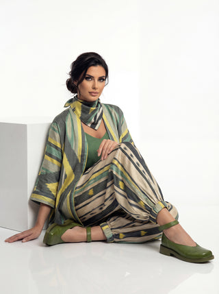 SILK IKAT REVERSIBLE HAREM PANTS IK94/IK90
