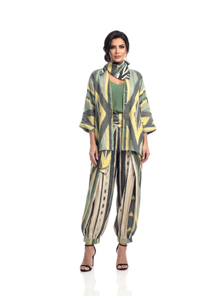 SILK IKAT REVERSIBLE HAREM PANTS IK94/IK90