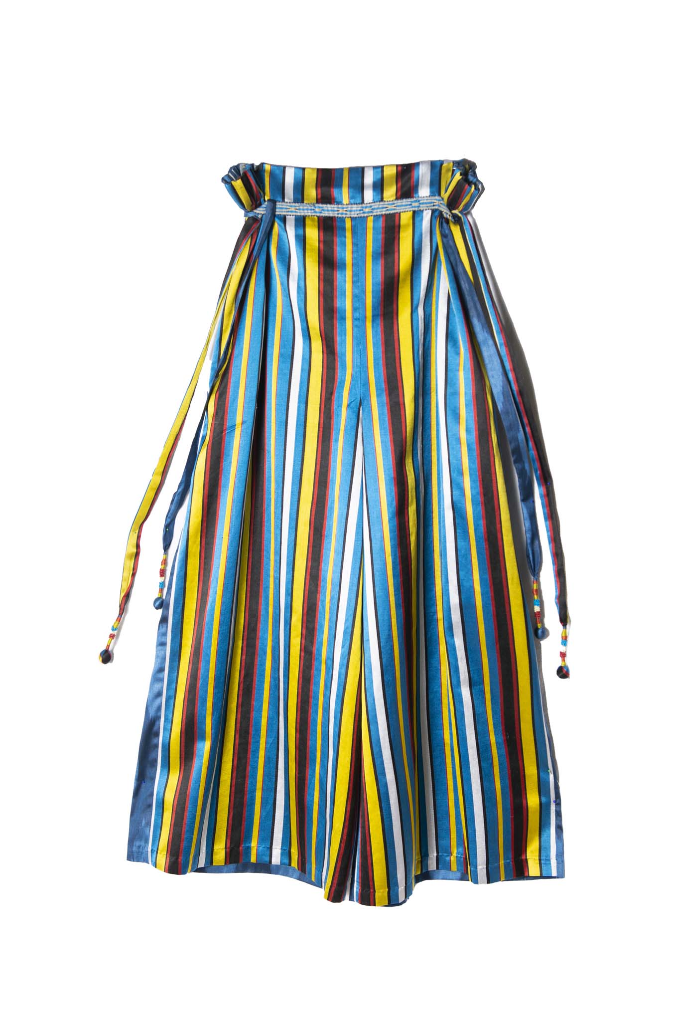 SILK IKAT COMBO PANTS WITH TIES