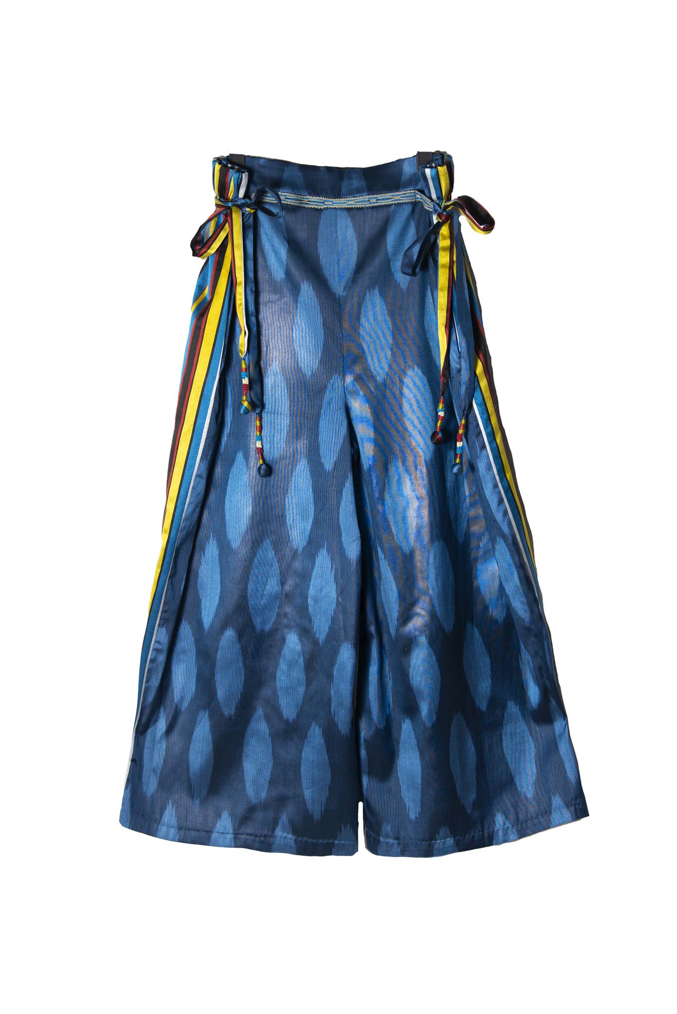 SILK IKAT COMBO PANTS WITH TIES