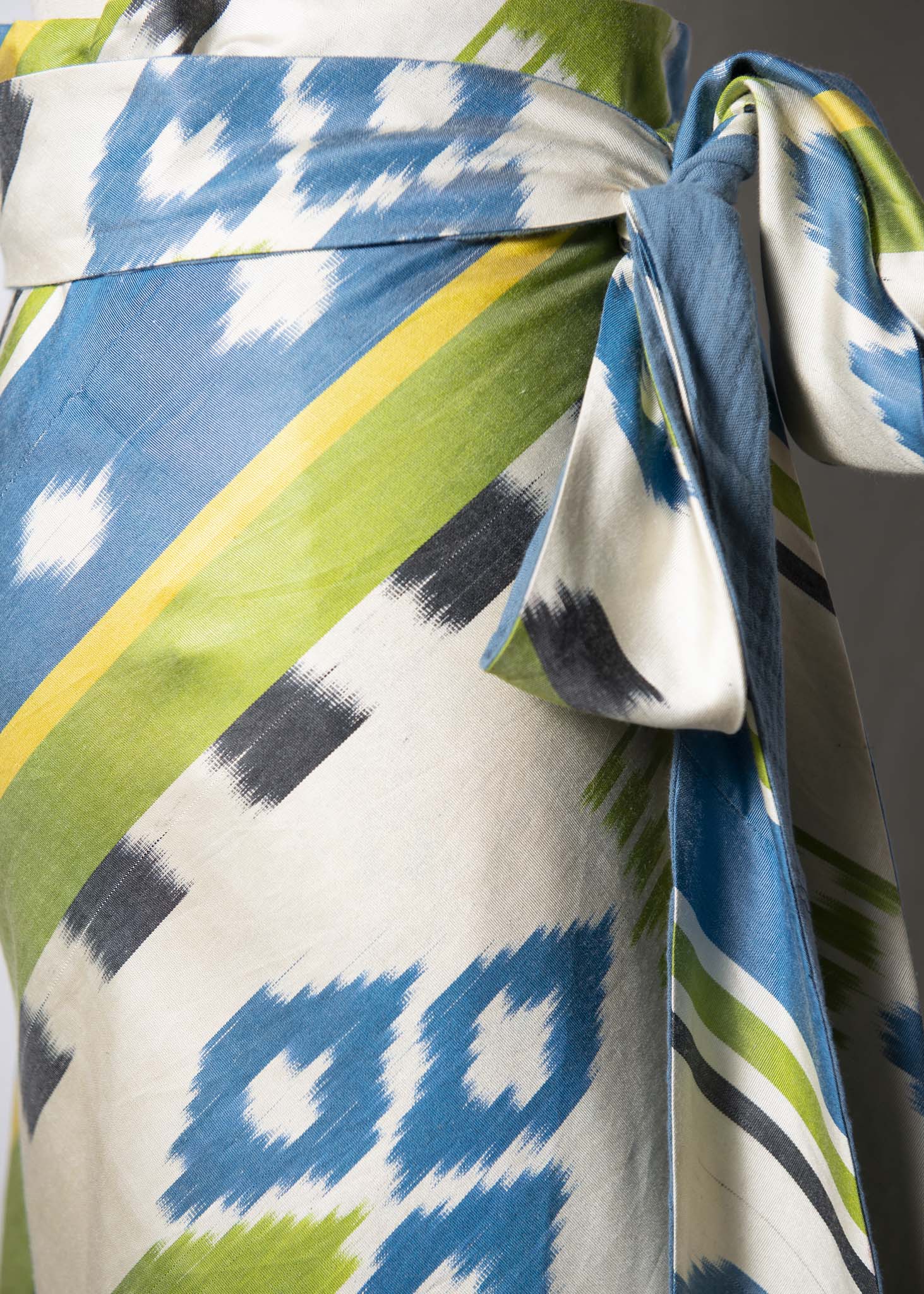 SILK IKAT WRAP SKIRT