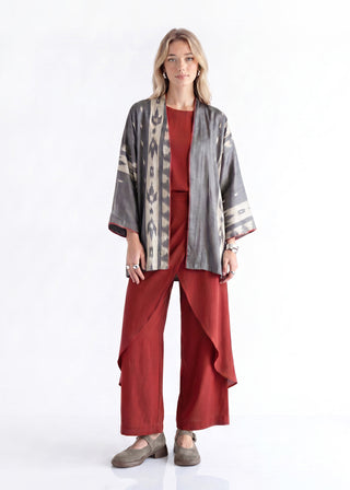 SILK IKAT KIMONO JACKET IK102