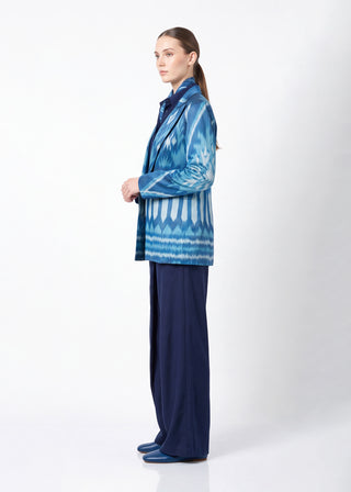SILK IKAT ENGLISH COLLAR JACKET IK107
