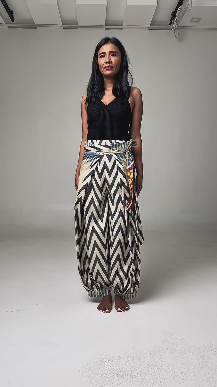COMBO HAREM WRAP PANTS