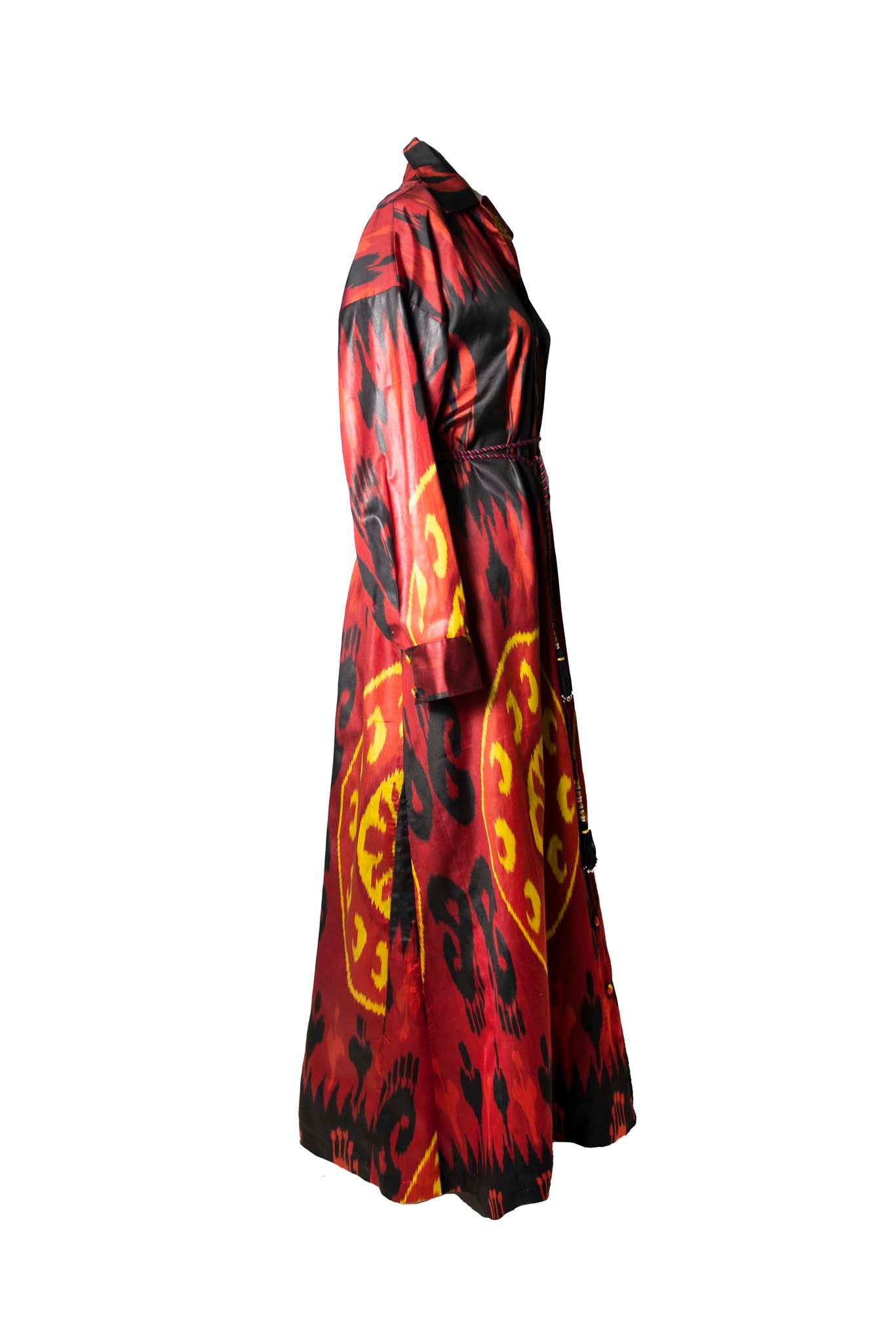 SILK IKAT SHIRT DRESS