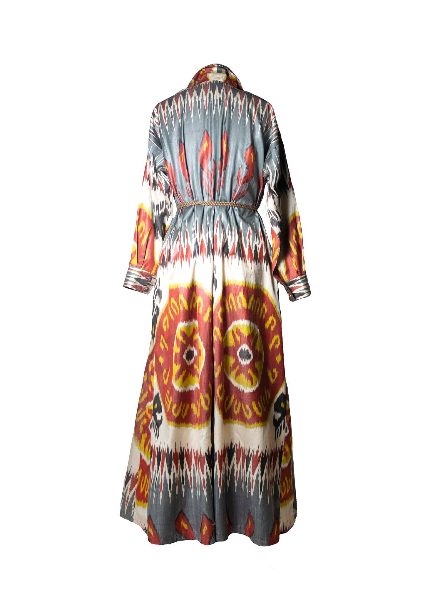 SILK IKAT SHIRT DRESS