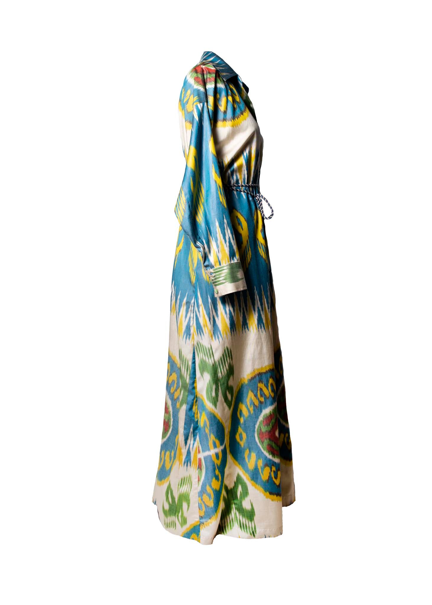 SILK IKAT SHIRT DRESS