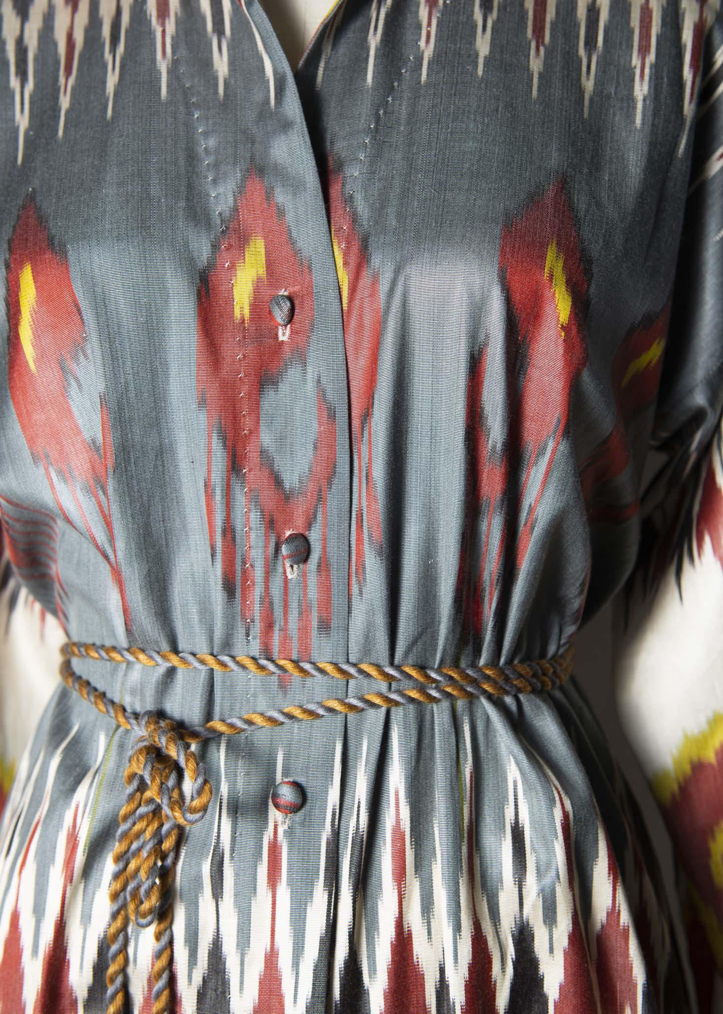 SILK IKAT SHIRT DRESS