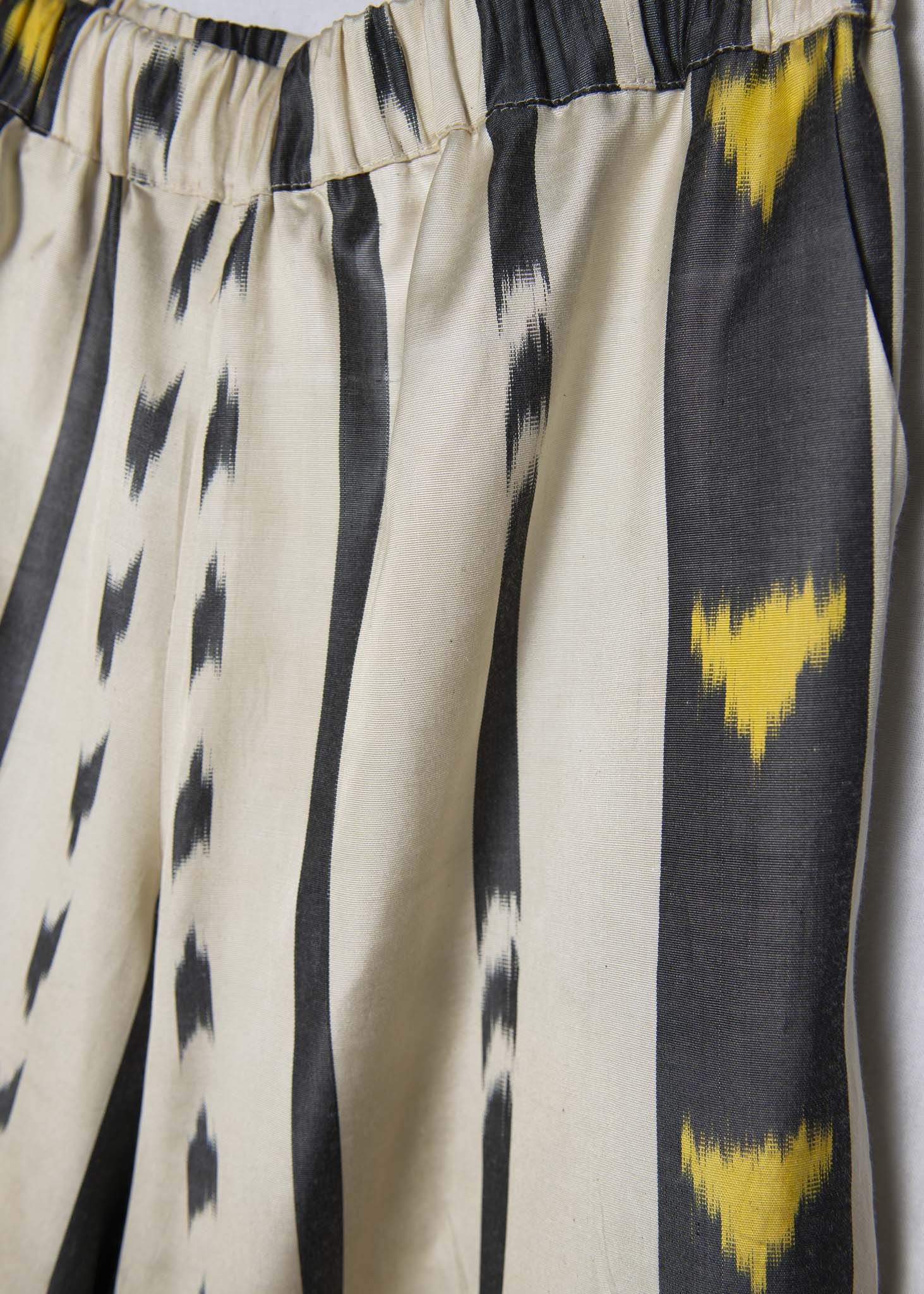 SILK IKAT WIDE-LEG PANTS