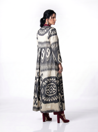 SILK IKAT MAXI JACKET IK74