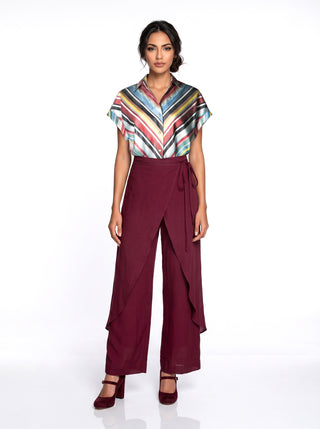 SILK IKAT DROP SHOULDER SHIRT / STR